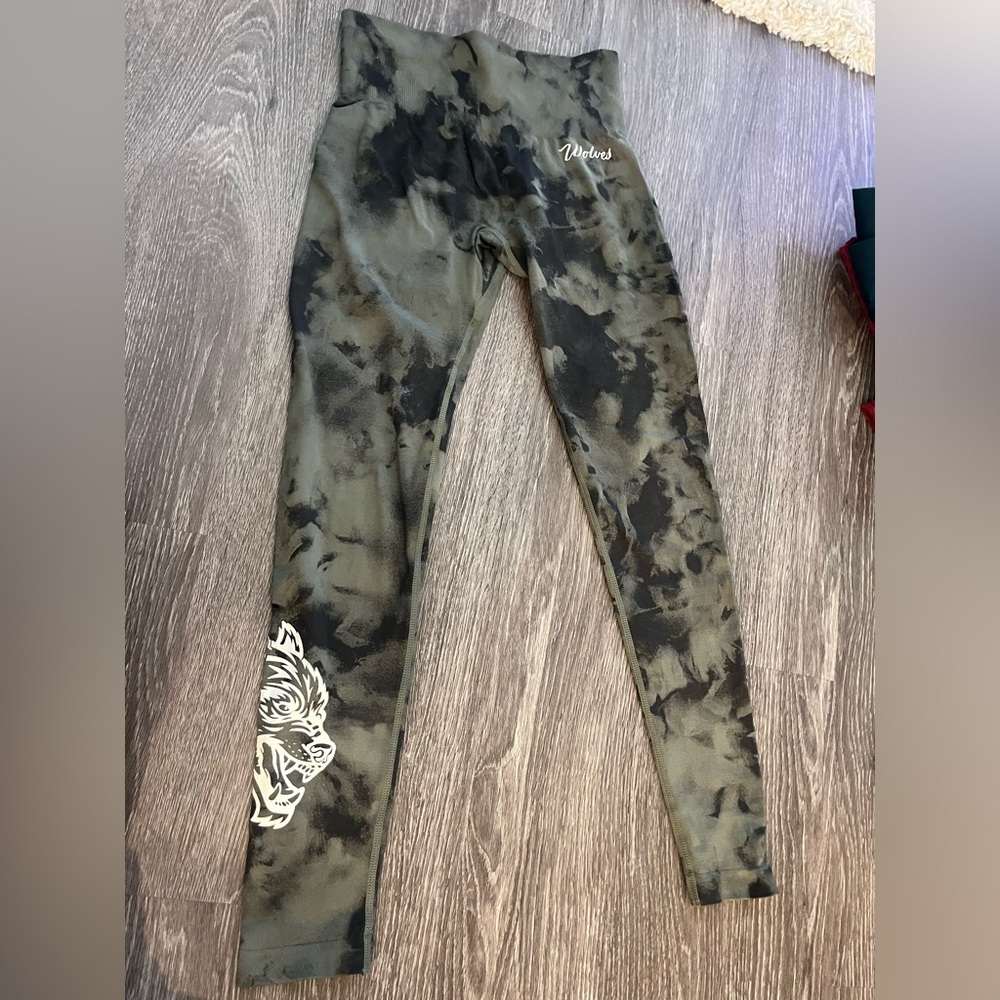 Darc Sport Everson Seamless Leggings in Green Marble